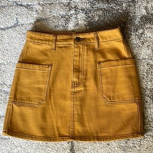 ❌SOLD❌Forever 21 mustard yellow mini skirt high rise